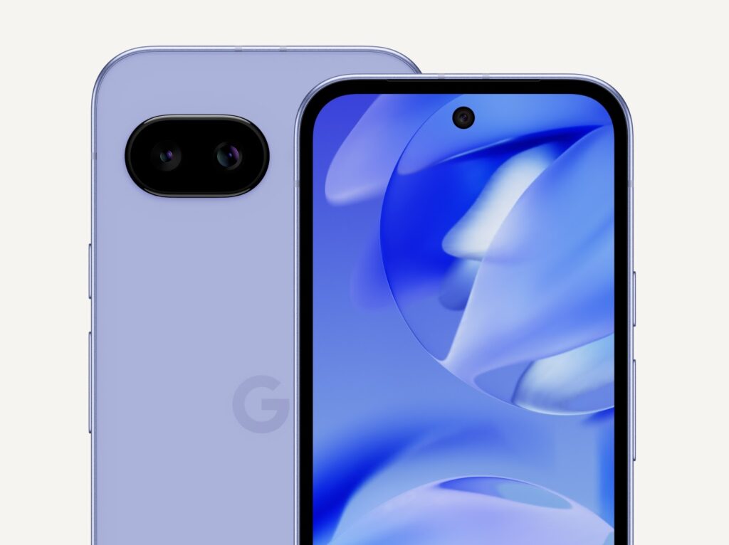 Google Pixel 9a Front and back 